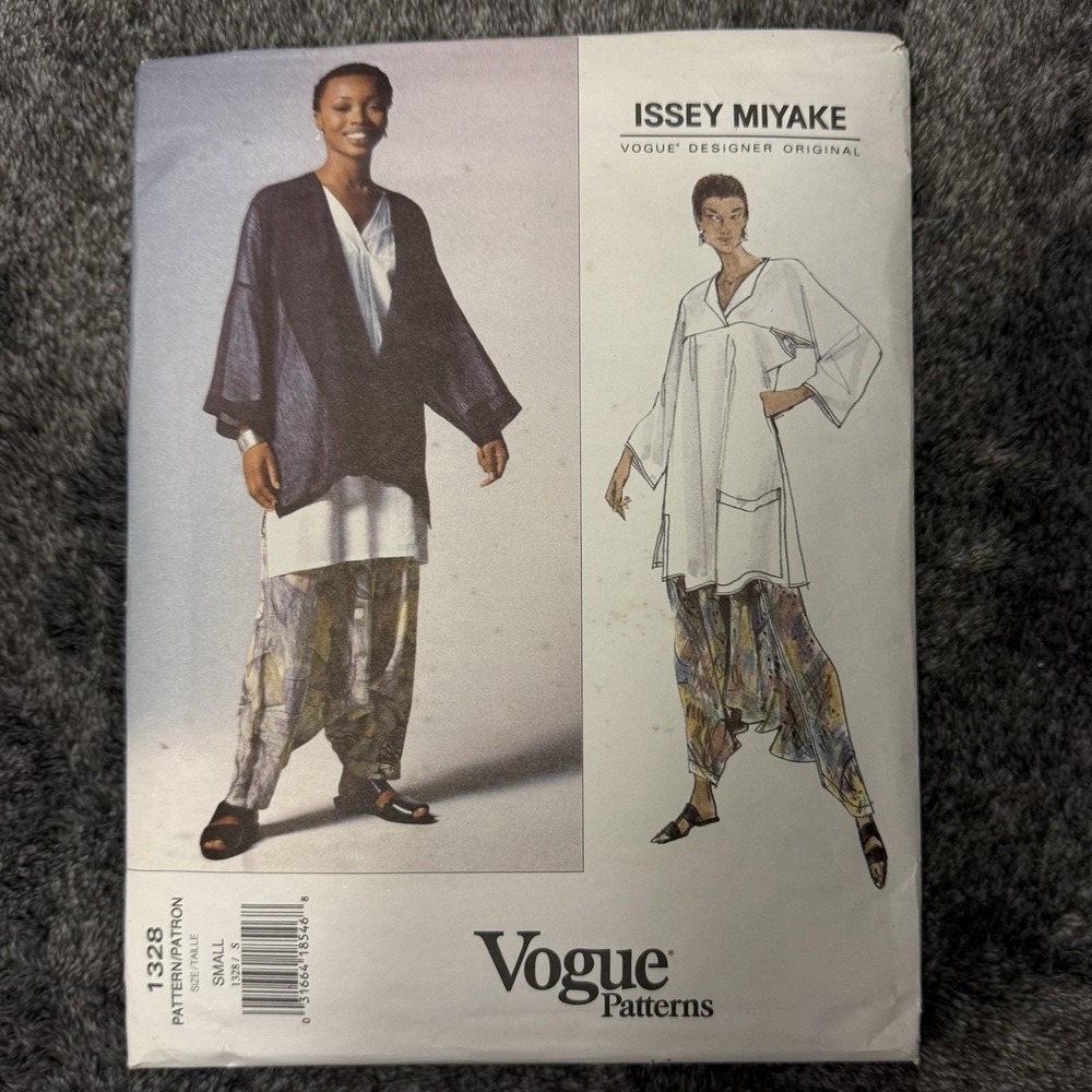 Rare! 1990s UNCUT/FF Vogue Issey MIYAKE Designer Pattern#1328, Size S (8-10)